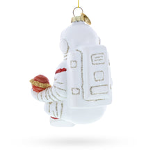 Load image into Gallery viewer, Santa Astronaut Glass Christmas Ornament