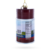 Load image into Gallery viewer, Jellied Cranberry Sauce Can Glass Christmas Ornament