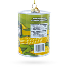 Load image into Gallery viewer, Golden Kernel Sweet Corn Can Glass Christmas Ornament