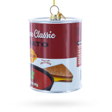 Load image into Gallery viewer, Tomato Soup Can Glass Christmas Ornament