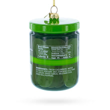 Load image into Gallery viewer, Kosher Dill Pickles Jar Glass Christmas Ornament