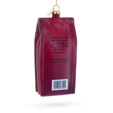 Load image into Gallery viewer, Coffee Bag Glass Christmas Ornament