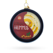 Load image into Gallery viewer, Hummus Glass Christmas Ornament