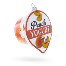 Load image into Gallery viewer, Peach Yogurt Glass Christmas Ornament