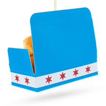 Load image into Gallery viewer, Chicago Style Hot Dog Glass Christmas Ornament