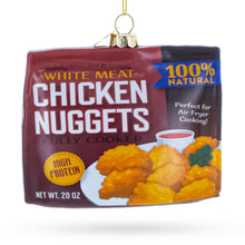 Load image into Gallery viewer, Chicken Nuggets Box Glass Christmas Ornament