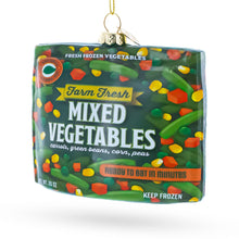 Load image into Gallery viewer, Mixed Vegetables Frozen Box Glass Christmas Ornament