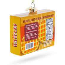 Load image into Gallery viewer, Waffles Box Glass Christmas Ornament