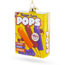 Load image into Gallery viewer, Frozen Popsicle Box Glass Christmas Ornament