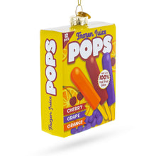 Load image into Gallery viewer, Frozen Popsicle Box Glass Christmas Ornament