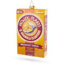 Load image into Gallery viewer, Honey Flakes Granola Cereal Glass Christmas Ornament