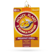 Load image into Gallery viewer, Honey Flakes Granola Cereal Glass Christmas Ornament