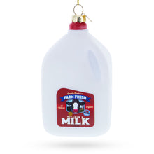 Load image into Gallery viewer, Farm Fresh Milk Jug Glass Christmas Ornament