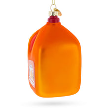 Load image into Gallery viewer, 100% Pure Orange Juice Jug Large Glass Christmas Ornament