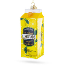 Load image into Gallery viewer, Lemonade Carton Glass Christmas Ornament