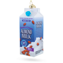Load image into Gallery viewer, Almond Milk Carton Glass Christmas Ornament