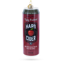 Load image into Gallery viewer, Hard Apple Cider Can Glass Christmas Ornament