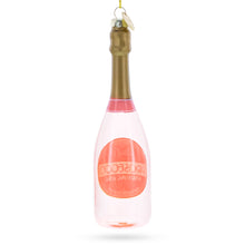 Load image into Gallery viewer, Sparkling Prosecco Bottle Glass Christmas Ornament