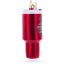 Load image into Gallery viewer, Holiday Coffee Mug Tumbler Glass Christmas Ornament