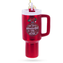 Load image into Gallery viewer, Holiday Coffee Mug Tumbler Glass Christmas Ornament