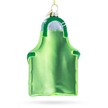 Load image into Gallery viewer, Gardener Apron with Tools Glass Christmas Ornament
