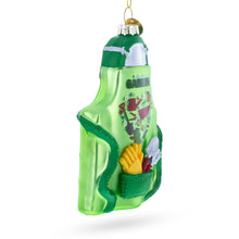 Load image into Gallery viewer, Gardener Apron with Tools Glass Christmas Ornament