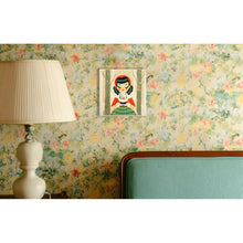 Load image into Gallery viewer, Decorative Tile Girl with Snow Globe by Laliblue