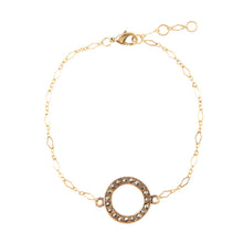 Load image into Gallery viewer, Delicate Stones Line Bronze Bracelet