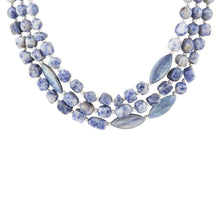Load image into Gallery viewer, Denim Kyanite Blue Lapis Sterling Silver Strand Necklace