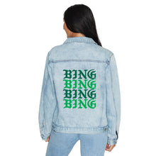 Load image into Gallery viewer, Binghamton Bearcats Gothic Denim Jacket
