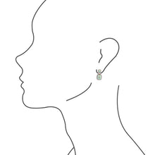 Load image into Gallery viewer, Detailed Blue Turquoise and Sterling Silver Drop Earrings