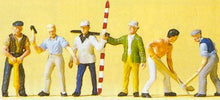 Load image into Gallery viewer, Preiser 10030 HO Scale Working People -- Road Construction Workers pkg(6)