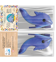 Load image into Gallery viewer, 4" Wooden Musical Whistle Dolphin Percussion Instrument