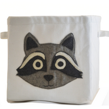 Load image into Gallery viewer, Fabric Bin With Raccoon