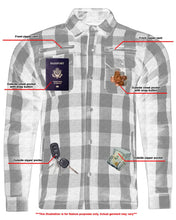 Load image into Gallery viewer, Alpha Check Men's  Armored Motorcycle Flannel Shirt - Red/Black