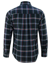 Load image into Gallery viewer, Flannel Shirt - Black, Red and Blue