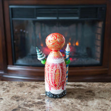 Load image into Gallery viewer, Hand Carved Solid Wood Santa Did Moroz Nesting Dolls 9.5 Inches