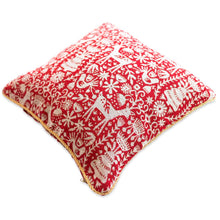 Load image into Gallery viewer, Set of 2 White Deer in the Woods Christmas Throw Cushion Pillow Covers