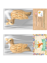 Load image into Gallery viewer, Wooden Musical Whistle Duck Noise Maker Percussion Figurine