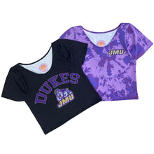 Load image into Gallery viewer, JMU Tie Dye Babydoll Tee