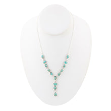 Load image into Gallery viewer, Durango Blue Turquoise and Sterling Silver Y-Necklace