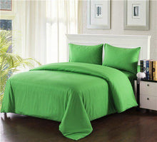 Load image into Gallery viewer, Tache 100% Cotton Lime Green Solid Duvet Cover Set (2-3PDUV-Green)