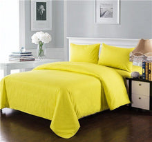 Load image into Gallery viewer, Tache 100% Cotton Neon Yellow Solid Duvet Cover Set (2-3PDUV-Yellow)