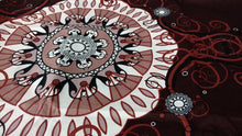 Load image into Gallery viewer, Tache Burgundy Palace Paisley Medallion Duvet Cover Twin (2810)