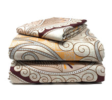 Load image into Gallery viewer, Tache Maroon Mandala Damask Duvet Cover Set Twin (2131)