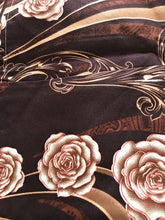 Load image into Gallery viewer, Tache Melted Gold Brown Floral Duvet Cover Twin (2815)