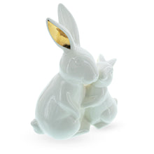 Load image into Gallery viewer, Ceramic Easter Figurine of Mother Bunny with Her Little One