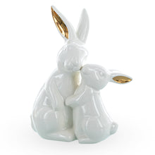 Load image into Gallery viewer, Ceramic Easter Figurine of Mother Bunny with Her Little One