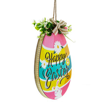 Load image into Gallery viewer, Illuminated LED Wooden Easter Egg Hanging Decor