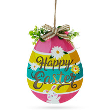 Load image into Gallery viewer, Illuminated LED Wooden Easter Egg Hanging Decor